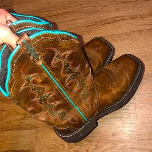 Womens Square toe Justin Boots Size 9 condition is like New